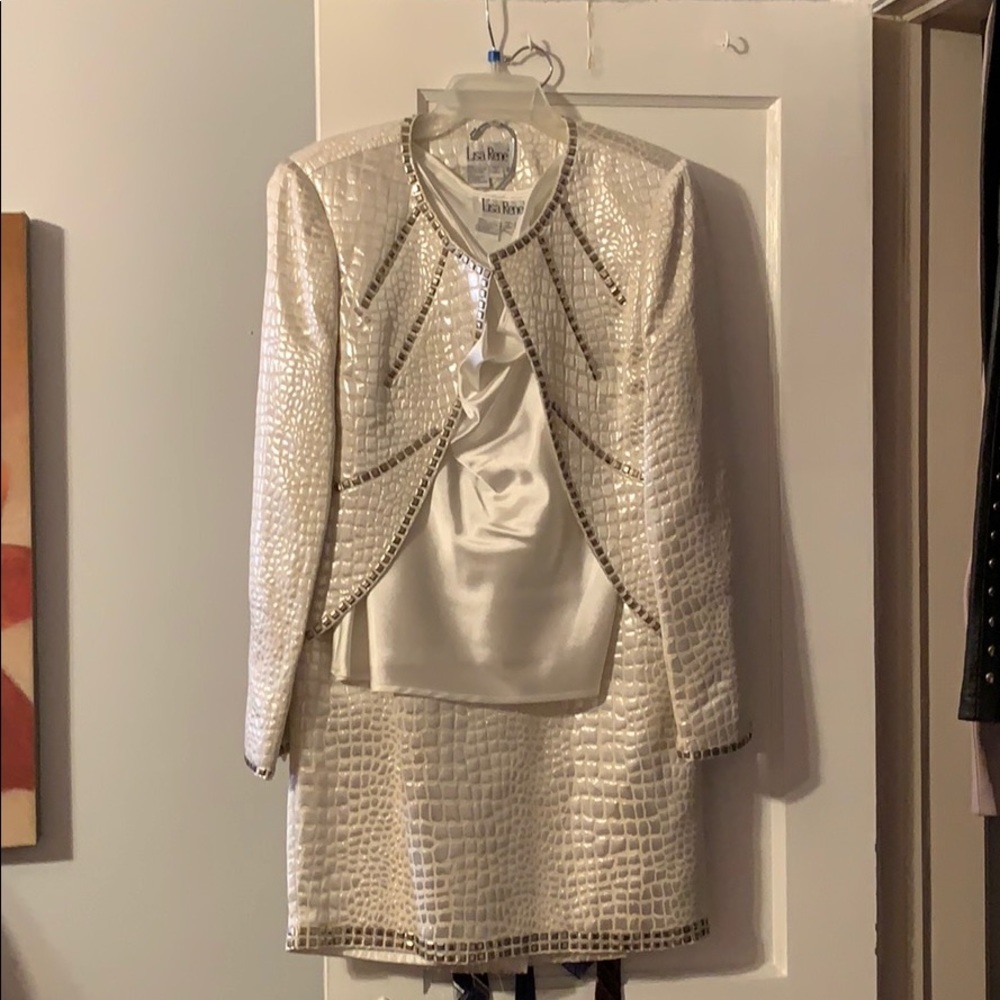 3 piece faux snake skin set